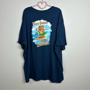 Tommy Bahama Navy Blue Grassy Conditions Surf Graphic Tee Size 2XL